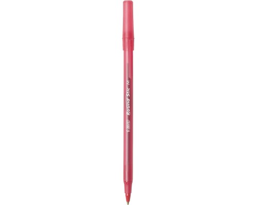 RED BIC Round Stic Xtra Life Ballpoint Pen, Medium Point (1.0mm), Red, 10-Count