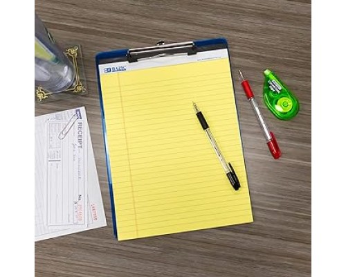 Writing Pad  50 Ct. 8.5" X 11.75" Canary Perforated Writing Pad