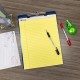 Writing Pad  50 Ct. 8.5" X 11.75" Canary Perforated Writing Pad