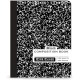 Composition Book Wide Ruled 100 Sheet Black Marble Notebook for Office