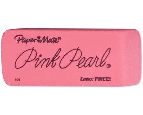 Paper Mate Erasers | Pink Pearl Large Erasers, 12 Count