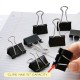  Binder Clips Medium 1 1/4" (32mm) Black, Paper Clamps Paper Clip, Paperclips for Office School Supplies Home Kitchen (8/Pack), 1-Pack