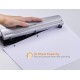 Bostitch Office Premium 3 Hole Punch, 12 Sheet Capacity, Metal, Rubber Base, Easy-Clean Tray, Silver