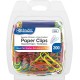  Paper Clips Regular 33mm, Assorted Color Coated Paper Clip, Small Paperclips Colored Document Clamp for Office School (200/Pack), 1-Pack