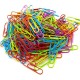 Paper Clips Regular 33mm, Assorted Color Coated Paper Clip, Small Paperclips Colored Document Clamp for Office School (200/Pack), 1-Pack