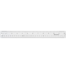 Acrylic Clear Ruler, 12 In