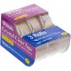 BAZIC Crystal Clear Tape w/Dispenser 3/4" X 500", Transparent Stationery Tapes Glossy Finish Refills Rolls, Arts Craft Gift Wrapping (3/Pack), 1-Pack