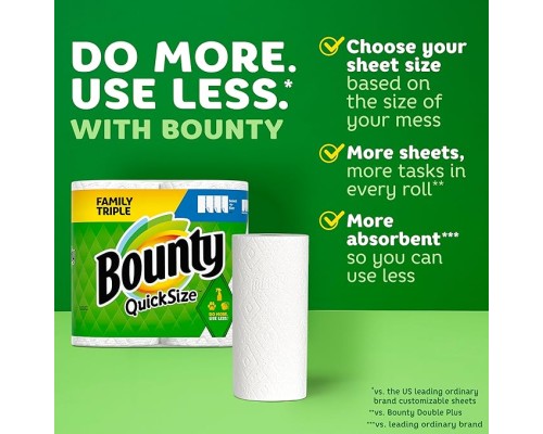 Bounty Advanced Paper Towels, 2-Ply, 101 Sheets, 12-count