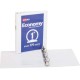  3 Ring Binder,175 Sheets 1" View Binders Organizer - White, Round Ring, ,  1-Count