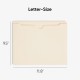 Manila Double-Top File Jackets, 2" Expansion, Letter Size, Box Of 50