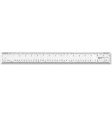 Westcott 10564 Acrylic Clear Ruler, 18 In