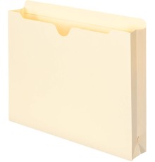 Manila Double-Top File Jackets, 2" Expansion, Letter Size, Box Of 50