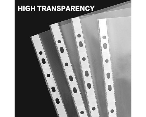 Clear Sheet Protectors for 3 Ring Binder, 8.5 x 11 Inch,Polypropylene, 100-Pack