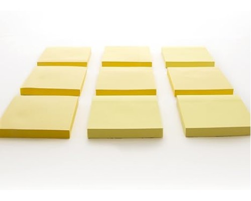 Sticky Notes 3x3 Canary Yellow Colors Post Stickies Self Stick Note, Colorful Adhesive Memo Pads, Recyclable (100 Sheets/Pack), 1-Pack Sticky Notes 3x3 Canary Yellow Colors Post Stickies Self Stick Note, Colorful Adhesive Memo Pads, Recyclable (100 Sheets/Pack), 1-Pack