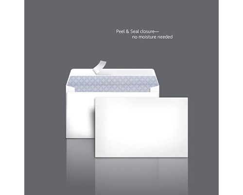  #6 3/4 Security Envelopes, 3-5/8" x 6-1/2", Clean Seal, White, Box Of 100
