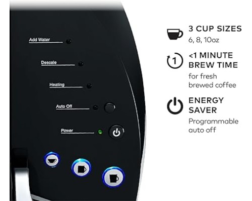Keurig K-Classic Single Serve K-Cup Pod Coffee Maker, with 3 Brew Sizes