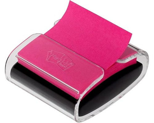 Post-it Pop-up Notes Dispenser, 3x3 in, Black Base Clear Top