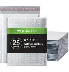  Bubble Mailers, 8.25 x 11 Shipping Envelopes,Water Resistant White 10PC