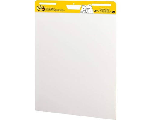 Post-it Super Sticky Easel Pad 25 in x 30 in White 30 Sheets