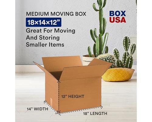 Moving Boxes Medium 18"L x 14"W x 12"H 10-Pack