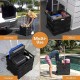 2 Wheel Utility Cart , With Telescopic Handle - Super Strong up to 80 Lbs Load Capacity, Black