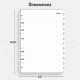 2025 Weekly & Monthly Planner Refills, Forvencer 6-Hole 
