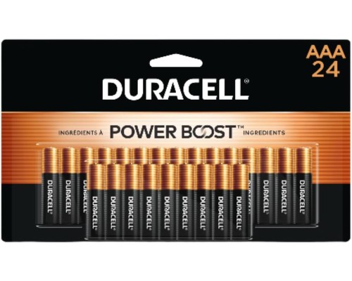 Duracell Coppertop AAA Batteries with Power Boost Ingredients, 24 