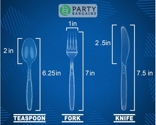  Signature Cutlery, Clear, 360-count