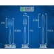  Signature Cutlery, Clear, 360-count